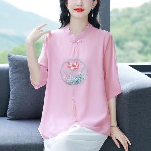 HUAXUNRAN | Traditional Chinese Style Spacious T-Shirt