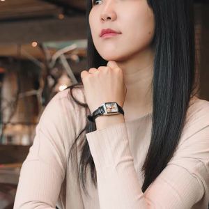 【2YEARS WARRANTY】Casio Women Quartz Waterproof Fashion Elegant Watch Leather Quartz Square Ladies Wristwatch LTP-V007