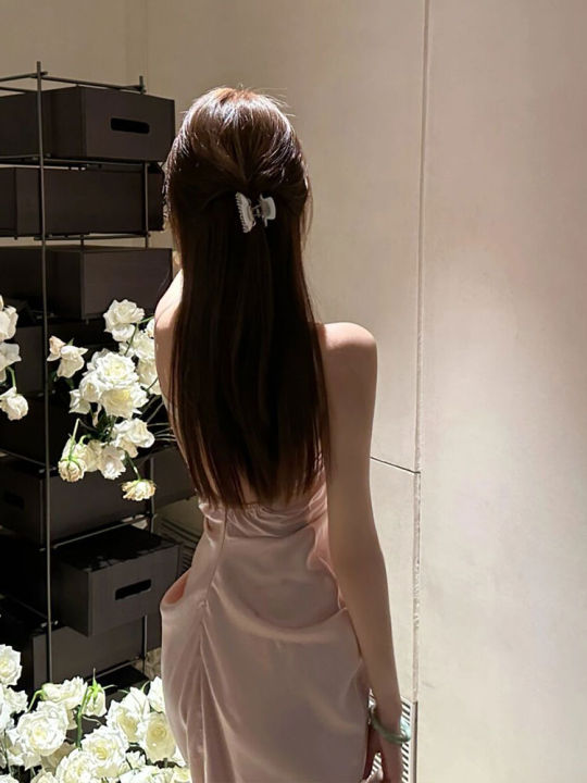 Chic%20Sun%20Protection%20Pink%20Satin%20French%20Set%20Dress%20-%20Image%203