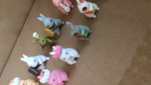 12Pcs Cute Mini Rabbit Decoration Miniature Hare Animal Figurine Mini Bunny Garden Ornament Micro Landschaft Craft