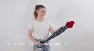 Double Layer Reverse C-Handle Umbrella Inverted Umbrella Car C-Shaped Anti-UV Waterproof