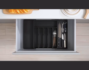 💟SOLUTION65💟 PP Adjustable Cutlery Organizer Tray Utensil Organizer Tray Cutlery Storage Tray Utensil Storage Tray Cutlery Divider Tray Utensil Divider Tray Cutlery Sorting Tray Utensils Sorting Trays Cutlery Tray Utensils Trays Cutlery Box Utensil Box