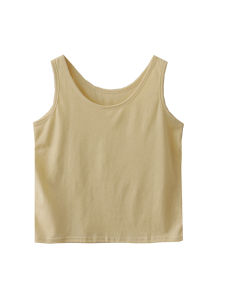 Áo Sơ Mi Cổ Tròn Dáng Rộng Mùa Hè Phong Cách Mới Cổ Điển Giản Dị Đa Năng Áo Vest Cỡ Lớn Áo Thun Cotton Màu Trơn