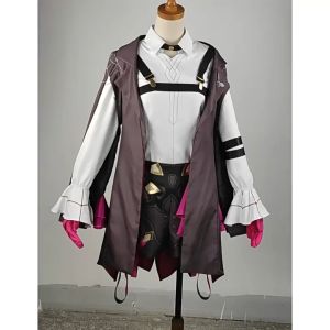 Game Honkai Star Rail Cosplay Kafka Wig Hair Harness Plus Size Cosplay Costume Uniform Male Female Halloween Party Outfit