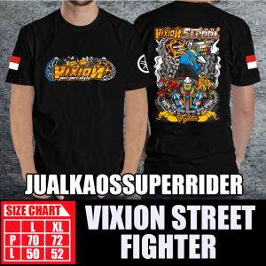 BAJU KAOS DISTRO VIXION STREET FIGHTER
