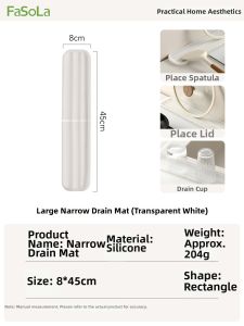 FaSoLa | Multi-Function Kitchen Mat with Step Drain Board and Water Control