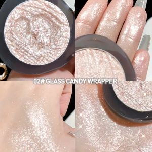 4-Color Diamond Highlighter Powder Palette Waterproof High Gloss Glitter Body Highlight Eyeshadow Face Contour Illuminator Makeu