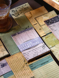 Retro Non-Stick Sticker Paper For Hand Account Background