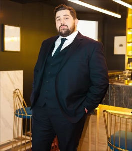 3 Pieces Extra Large Size Navy Blue Suits For Men Wedding Groom Tuxedos Prom Sets Business Male Blazer Vest Pant