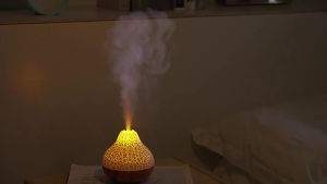 Volcano Air Humidifier 300ml Desktop USB Water Mist Diffuser Purifier Air Freshener Nebulizer with Colorful Ambient Night Light