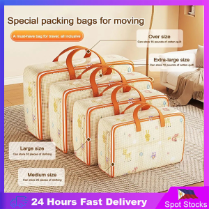 GREENSINDOOR 120L Quilt Bag Waterproof Bedding Comforter Pillow Storage Bag Wardrobe Clothes Pouch Travel Organizer