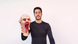 Zombie Mask Creepy Halloween Props Scary Realistic Face Mask Adult Party Cosplay Costume Props Horror Infected Zombie Masks