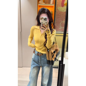 YUEZHONGWEI | Slim Fit Autumn Knit Sweater