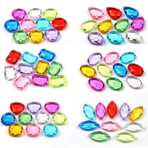 30PCS Pirate Treasure Hunt Boys Girls Multi-Colored Diamond Gems Toy Kids Toys Jewels Jewelry Speelgoed Meisjes Party Favors