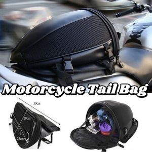 Motorcycle Tail Bag Motor Rear Trunk Back Seat Carry Luggage Tail Bag Storage Saddlebag