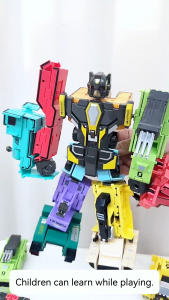 10 IN 1 Transform Robot Toys Educational Digital Deformation Transform Into Car Toys Gift for Kids