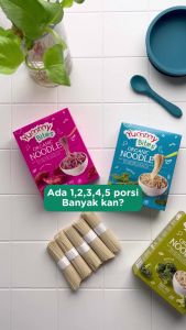 Yummy Bites Organic Noodles - Mie Organik 200 gr untuk Bayi Sehat 8+ b