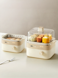 [China Plug Adapter Needed] Bear | Home Multi-Function Small Steamer Egg Cooker with Timer