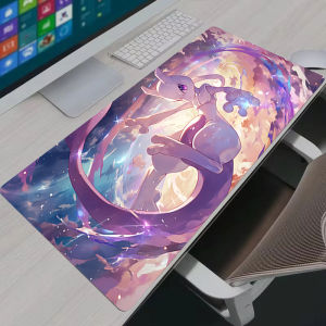 Bandai | Mousepad XXL Eevee Computer Keyboard Mouse Pad Computer Gaming Accessories Table Desk Mat Anime Pokemon Mewtwo Gamer Carpet