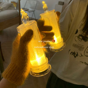 Veevio โคมไฟเทียน LED รูปเทียน ไฟกลางคืน  โคมไฟตั้งโต๊ะ LED light