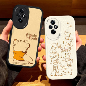 Cute Honey Bear Silicone Phone Case Full Cover for Huawei Honor 500 Series Protective Shell Anti-Fall Womens Model Compatible