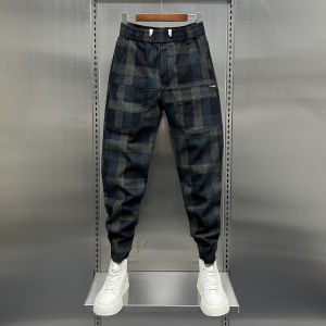 Quần Jeans Denim Co Giãn Thoải Mái Cho Nam Mùa Thu Thời Trang Quần Denim Ôm Vừa Vặn Dáng Thẳng Quần Thường Ngày Cho Thanh Thiếu Niên