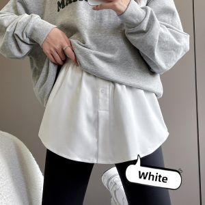 miiow | Womens Shark Pants Butt Covering Curtain Bottom Hem Butt Covering Sweatshirt Inner Wear Butt Covering Half Skirt Small Butt Curtain Autumn Winter