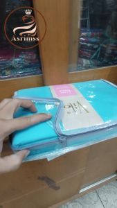 Sprei Polos  Warna Turquoise 120x200 Vito Signature Bahan Lembut Tidak Luntur Berkualitas