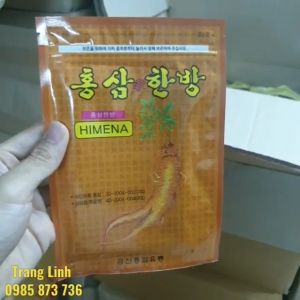 Combo 5 gói cao dán hồng sâm Himena hàn quốc chính hãng 100 miếng - Cao dán Himena chăm sóc chấn thương giảm đau - koreaboss