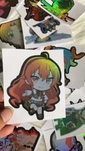 Stiker Hologram Eris Mushoku Tensei ukuran 8 cm