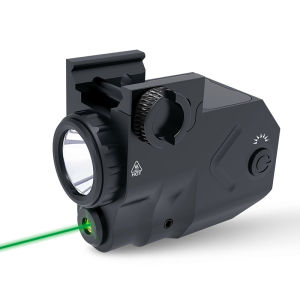 BLO-006 Red/Green Beam LED Combo Light Type-c Rechargeable 600 Lumens Strobe Flashlight Metal For 20-21mm Rail