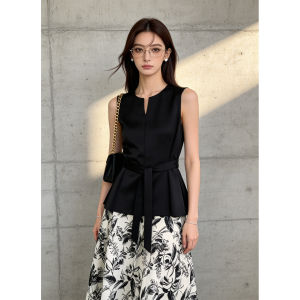 PIAOYA | Ink Painting Style Luxury High End Office A Line Skirt