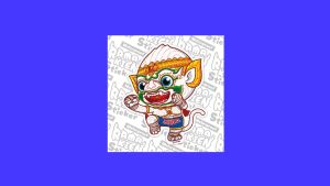 HOLEN (โฮเล่น) Sticker Ramakien Hanuman Boxer Waterproof - Desain Thai Klasik Tahan Air