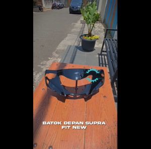 Batok Kepala Depan Supra Fit New / Cover Batok Depan Fit New Hitam