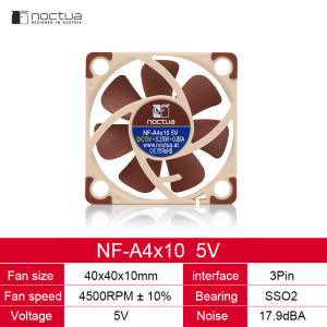 Noctua NF-A4x10 PWM 40mm 12v 5v Cooling fan 3pin 4pin PWM quiet Radiator For Computer Case Cooling CPU cooler fan Replace