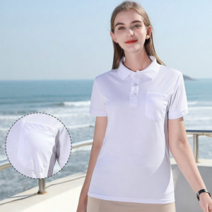 Customizable Logo Pocket Polo T-Shirts Corporate Culture Shirt
