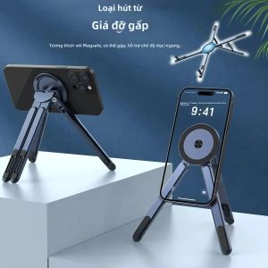 Giá Đỡ Điện Thoại Từ Tính 3 Trong 1 Gậy Tự Sướng Chân Máy Ba Chân Gấp Gọn Dùng Được Cho iPhone iPad Máy Tính Bảng Máy Tính Xách Tay Máy Tính Để Bàn Chất Liệu Sắt