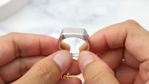 555jewelry แหวน สแตนเลสสตีล แท้ ดีไซน์แฟชั่น เท่ หน้าตัดเรียบแบบ Minimal รุ่น MNC-R1038