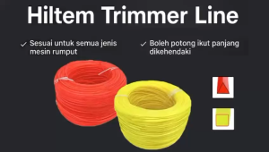 HILTEM BRUSH CUTTER TRIMMER LINE (2.4/3.2/3.5MM) 5KG SQUARE & TRIANGLE /HEAVY DUTY NYLON TRIMMER LINE /TALI MESIN RUMPUT /TALI POTONG RUMPUT