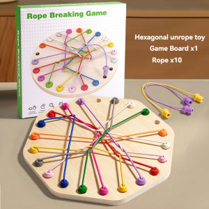 Knots Rope Untangling Game Challenge Puzzle Strategy Board Game Untying Rope Educational Lacing Untangling Toy For Boys And Girl