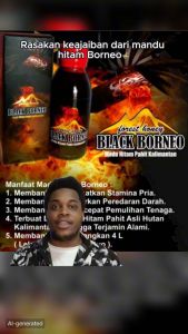 Madu Black Borneo Mja 1 botol 120 Ml
