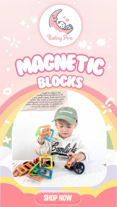 Smart Sprout 100pcs 30pcs Kids Magnetic Colored Tiles  Building Blocks Toys Set Educational  Puzzle Toys