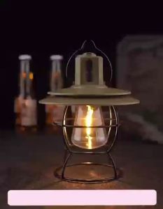 ตะเกียง LED โคมไฟย้อนยุค ไฟแคมป์ปิ้งแบบพกพา โคมไฟฉุกเฉิน สำหรับชาร์จไฟ มีเเข็มทิศ รับประกันสินค้า 1 ปี เต็ม