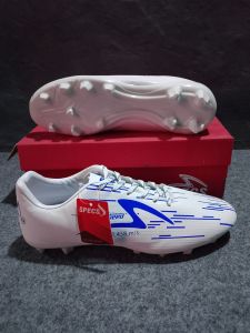 SEPATU FUTSAL / BOLA SPECS LIGHTSPEED WHITE BLUE TERBARU PREMIUM FRE KAOS KAKI DAN DEKER