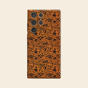 Vintage Halloween Damask Luxury Fashion Full Lens Protective Case for Samsung Galaxy S26 S25 S24 A56 A36 Plus Ultra
