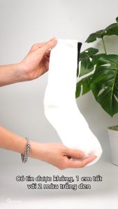 Hộp 5 đôi tất xù GOMTAT cổ cao trơn nam nữ vớ cao cổ có đệm xù cotton êm chân - TATXU-TRON-CB5