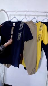 Hooflakids Setelan Anak laki laki Umur 5 sampai 12 Tahun Anak Koko Jogger Muslim