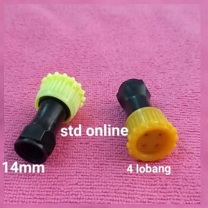 Spuyer Nozzle plastik Knapsack model lurus 4 lobang