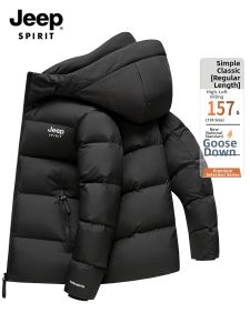 JEEP SPIRIT | Goose Down Thickened Insulated Hooded Loose Winter Jacket