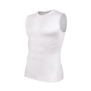 Men Compression Shirts Sleeveless Tank Top Slimming Underwear Body Shaper Workout Gym Vest Base Layer Athletic Tee Shirts